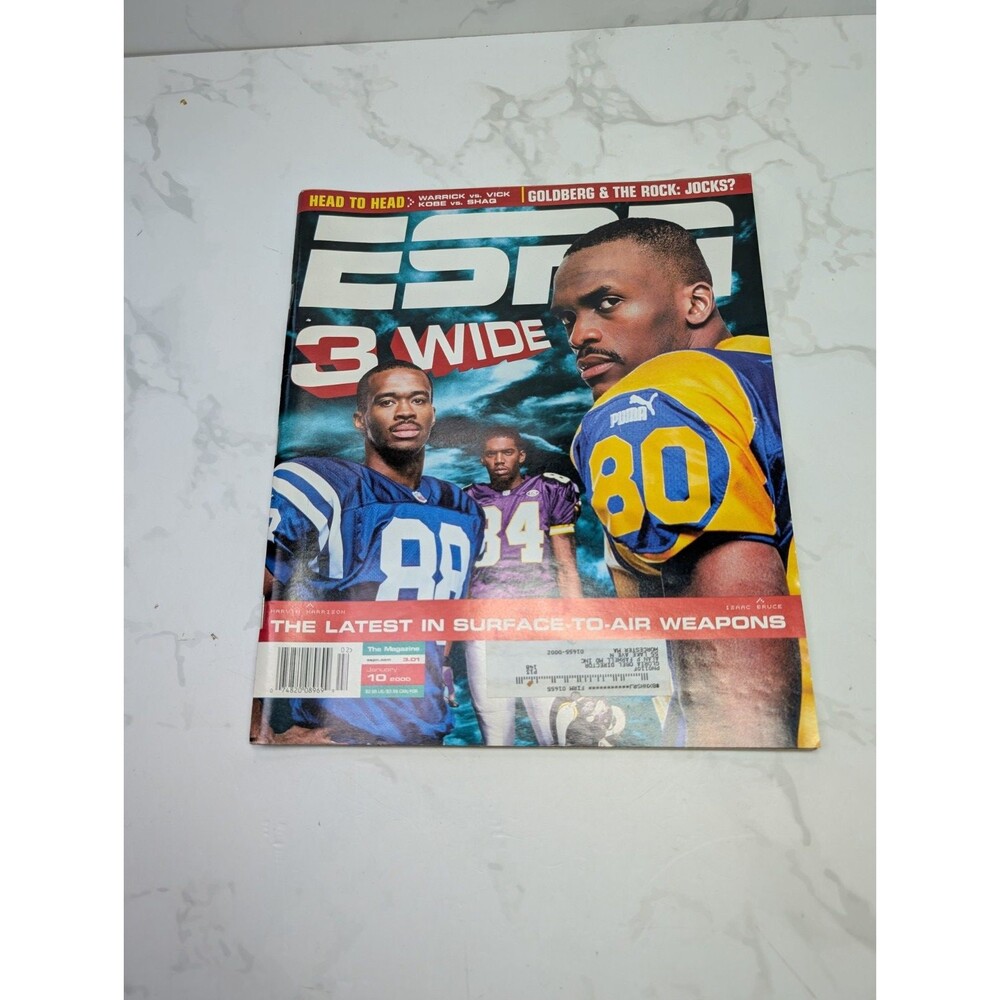 ESPN The Magazine March 6 2000 Isaac Bruce Marvin Harrison NFL Cover